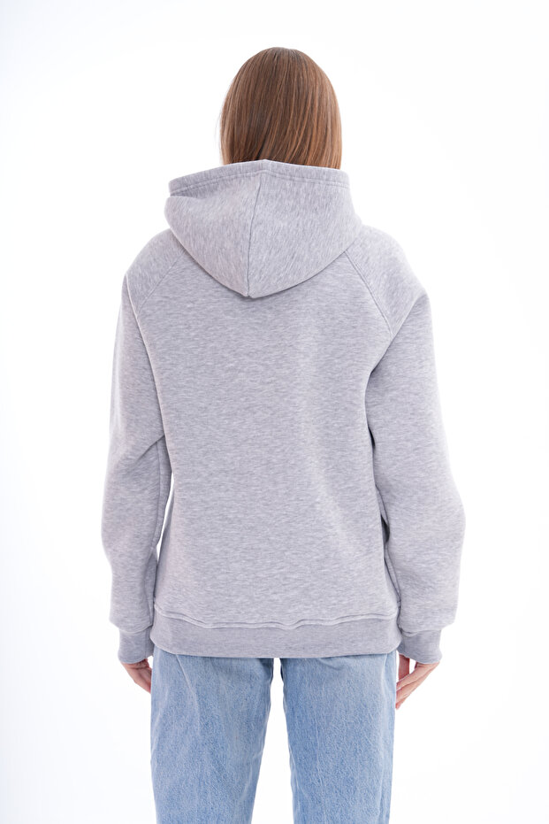 Kapüşonlu Oversize Sweatshirt - 8