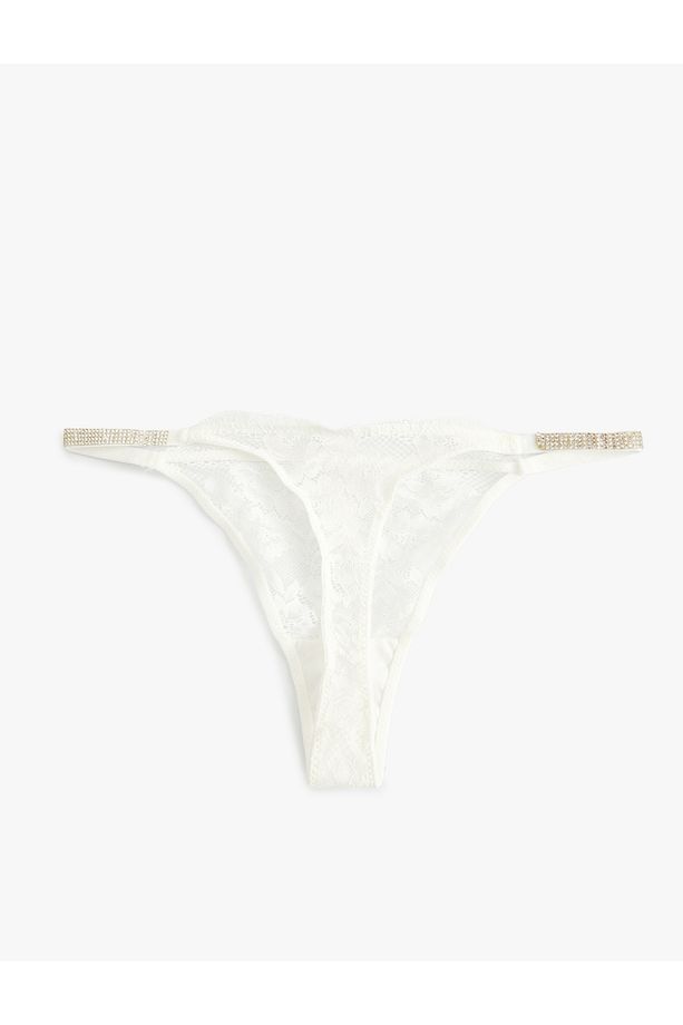 Dantelli String Külot Taşlı Bridal - 7