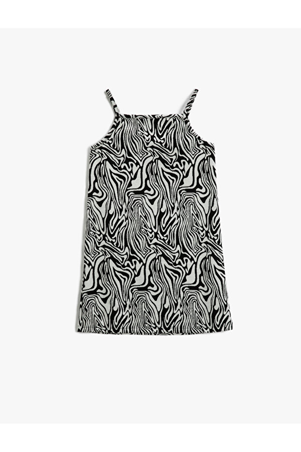 Abstract Patterned Strappy Dress