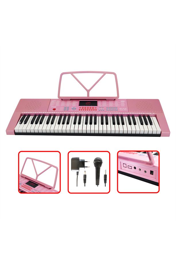 Mk-6142 61 Tuşlu Elektronik Org (MİKROFON VE ADAPTÖR HEDİYE) - 1