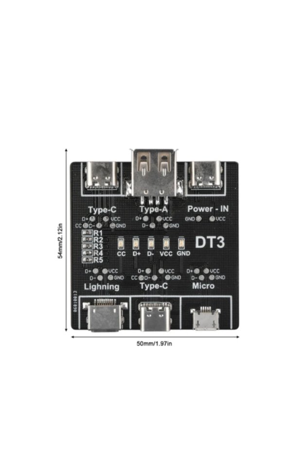 DT3 DT3 Data Cable Detection Board Type-C Micro USB C Cable Tester Short Circuit On Off Switching Di