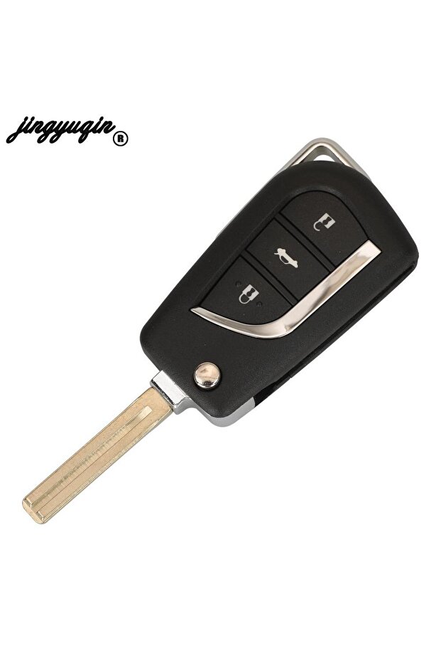 مفتاح سيارة ريموت معدل قابل للطي 433 ميجا هرتز 4D67 رقاقة 2/3 أزرار لسيارة تويوتا لكزس برادو 12... - 4