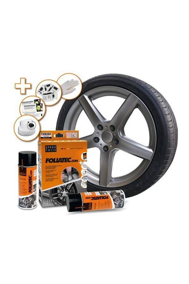 Jant Metal Sprey Folyo Yüzey Kaplama Seti 2x400ml. Tunç Metalik Gri Mat - 3