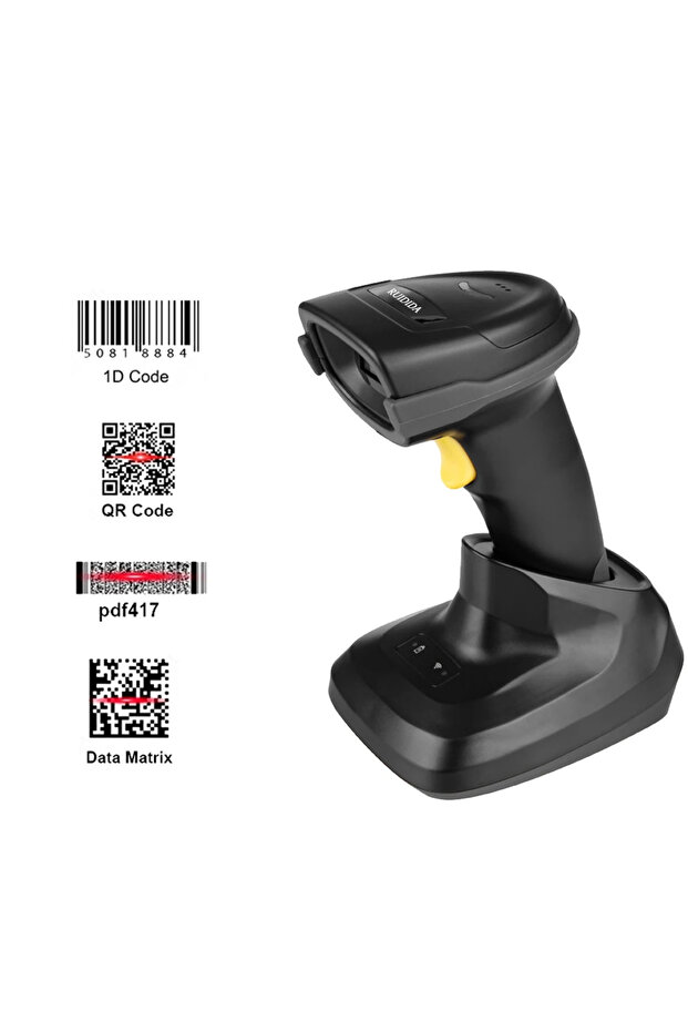 Scanner 2d Wireless with charging base qr Scanner Bluetooth Barcode Reader Code Bar Scanner Handh... - 2