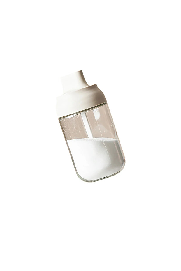 White-Seasoning-bott 250ml Jar Bottle Salt Pepper Jar Seasoning Jar Moisture-proof Lid Spoon Seaso
