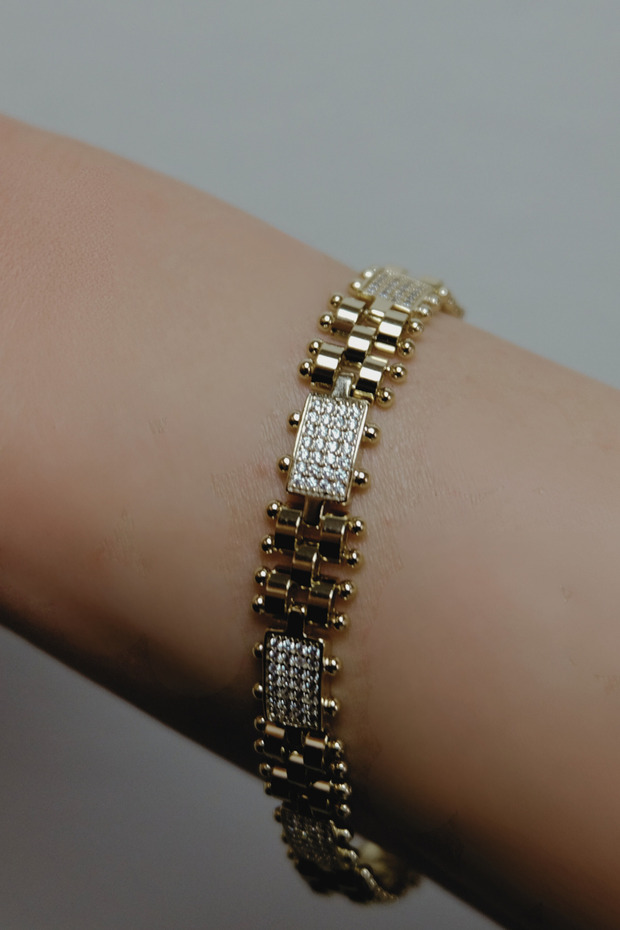 Xuping Gold Stone Bracelet