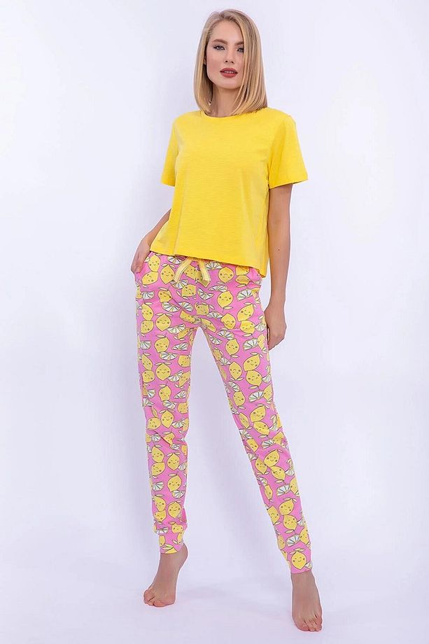 Lemons Sarı Kadın Pijama Takımı - 2