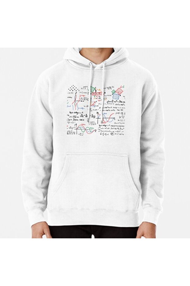 Mathematics Formulas Numbers Baskılı Sweatshirt - 1