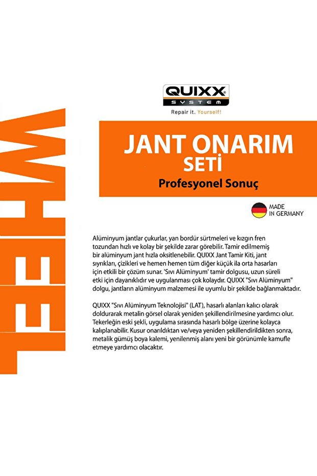 Jant Onarım Seti Siyah - 4