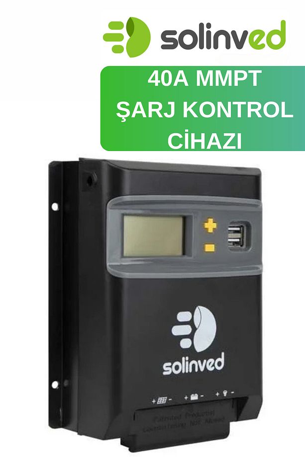 Solinved Şarj Kontrol Cihazı 40a Mppt 12v-24v Solar Şarj Regülatör - Mppt340d Güneş Paneli Şarj - 2