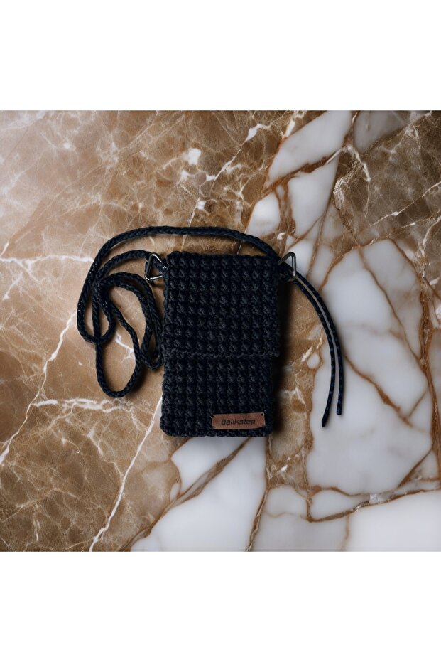 BALIKSTEP TELEFON ÇANTASI HANDMADE ÖRGÜ EL YAPIMI - 3