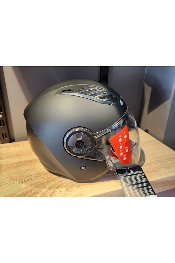 AİRFLOW 2 SOLİD MAT SİYAH ÇENESİZ KASK - 2