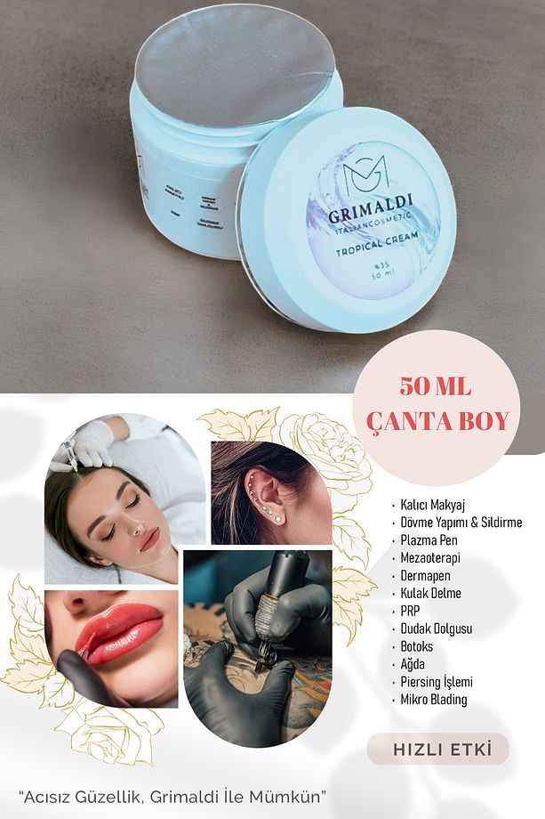 Topikal Krem Işlem Öncesi (LAZER,BOTOKS,DOLGU,KALICI MAKYAJ VB) 50 ml - 7