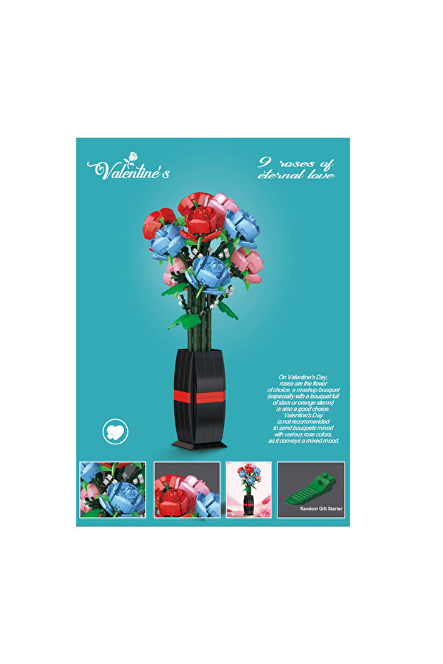 Blok Çiçek Güller 757 Parça - 6