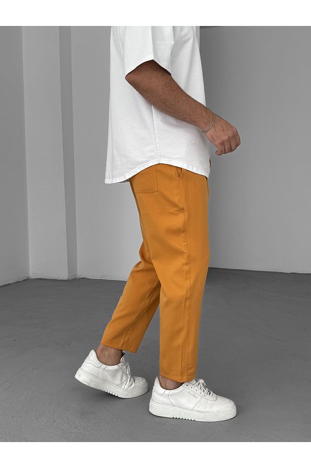 Hardal Bol Kesim Basic Pantolon BY-319 - 4