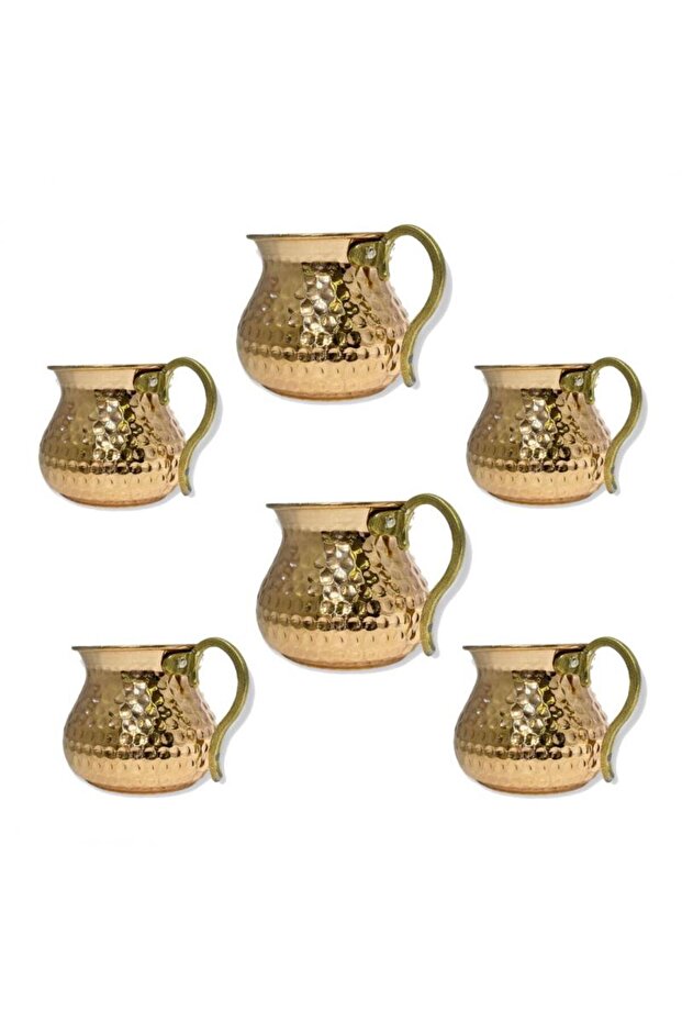 6 أكواب نحاسية صغيرة - 1