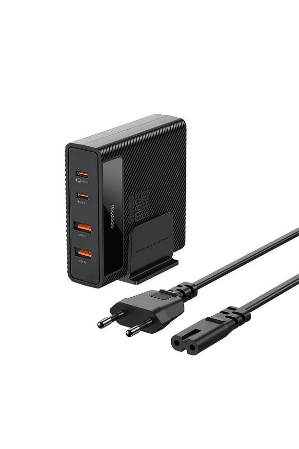 Ch-1802 100w Usb Typec Giriş Powigan Hızlı Şarj Adaptörü Kablo - Siyah - 1