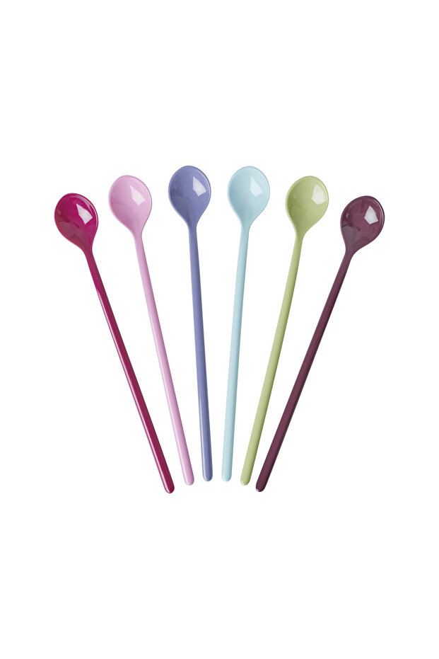 Melamin Latte Kaşığı - 6'lı Set - 1