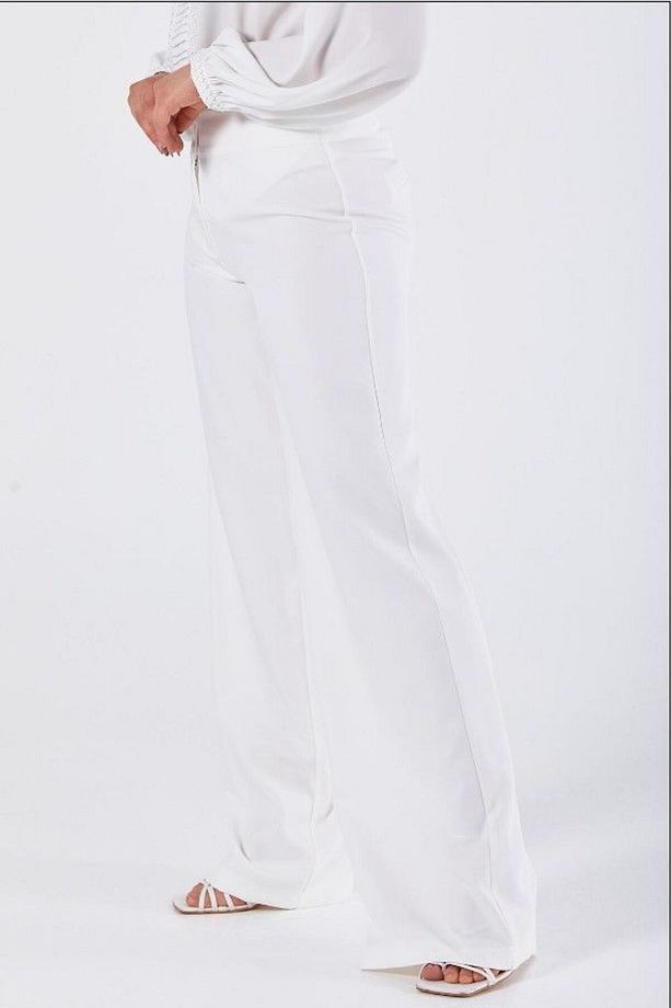 59056 Önden Çift Düğmeli Bol Paça Pantolon Qys Pantolon 59056 #23-04# - 3