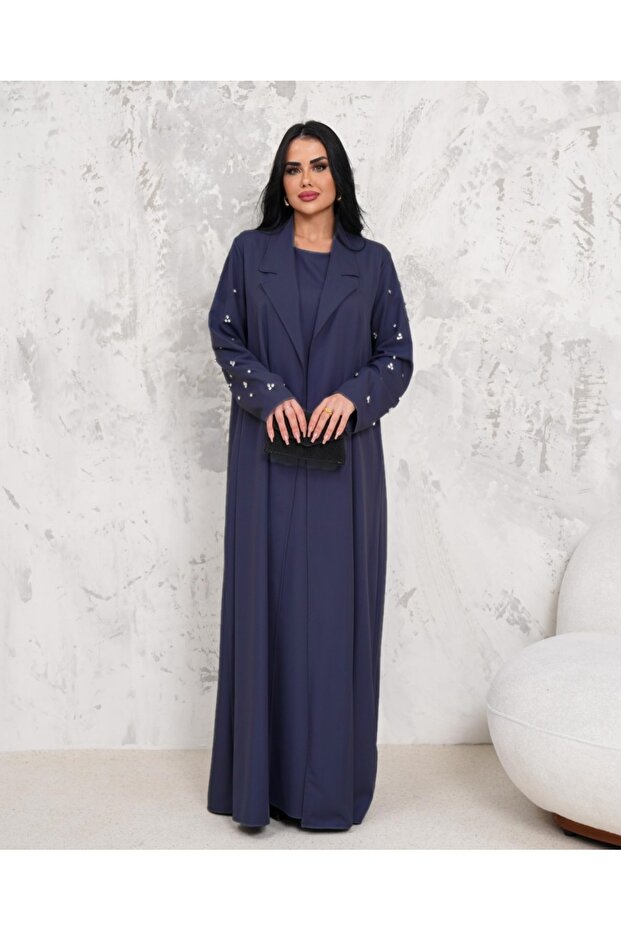 Women's Stone Embroidered 2-Piece Dress Suit with Lampshade