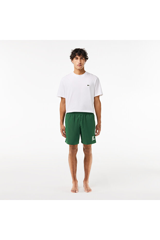 Classic Erkek Yeşil Deniz Şortu - 5