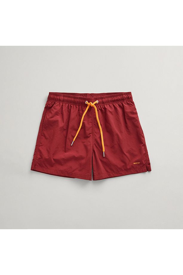 Erkek Bordo Regular Fit Logolu Mayo Şort - 2