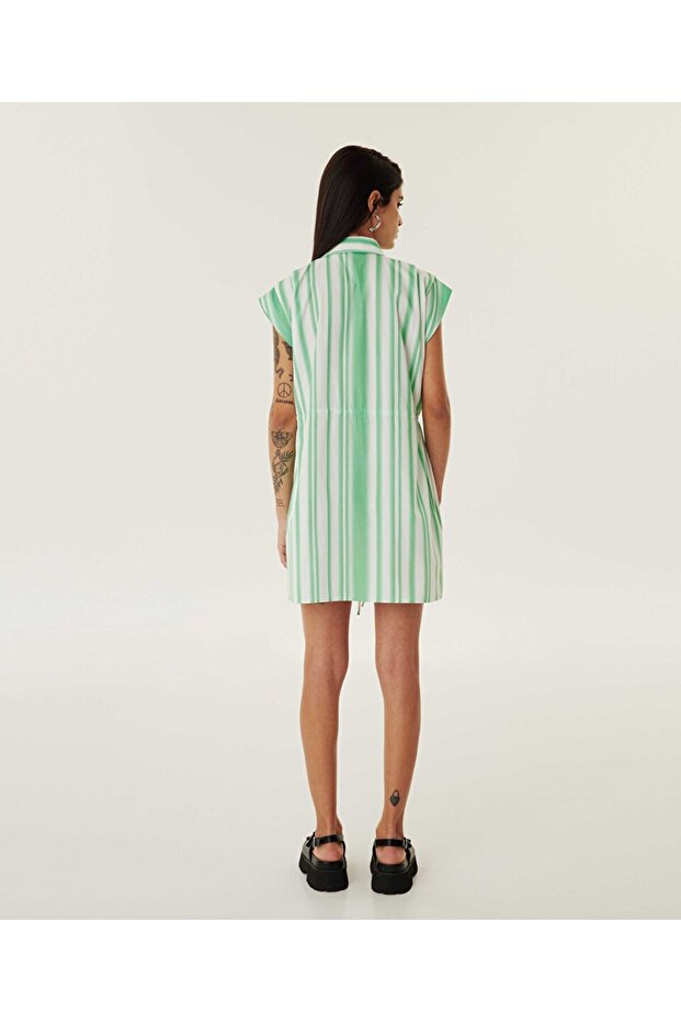 Gestreiftes Hemdkleid-Design - 2