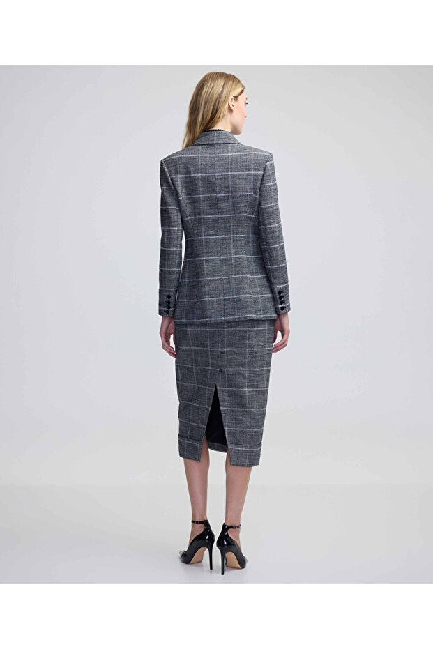 Ekose desen blazer - 6