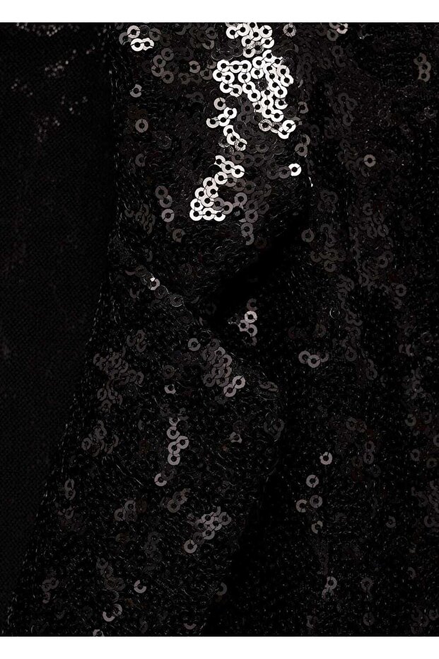 Sequin Jumpsuit with Flap - 8