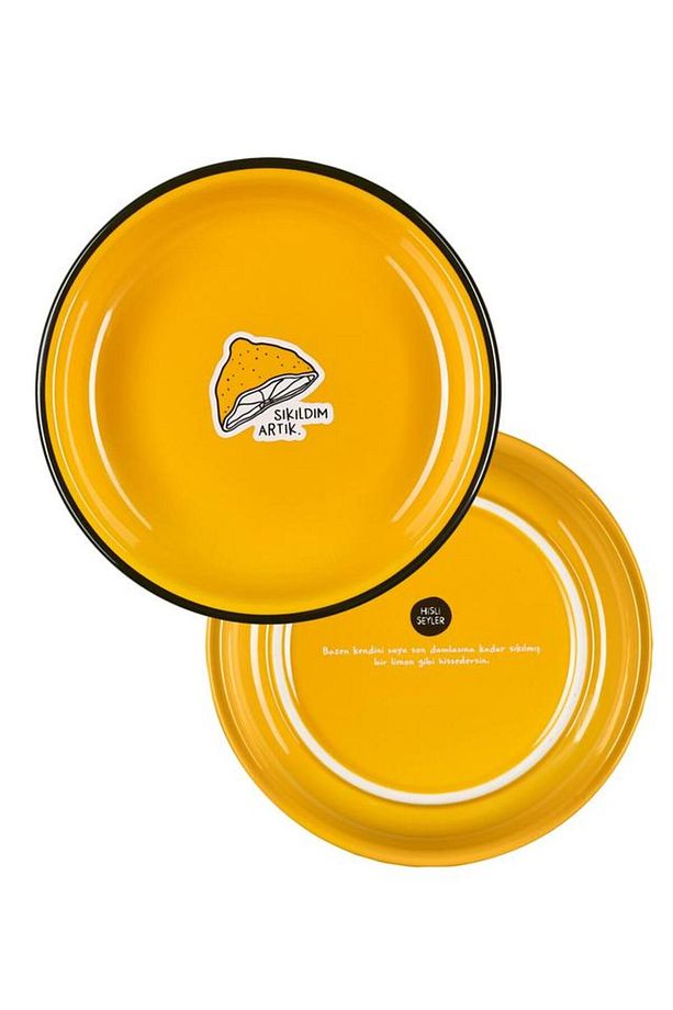 Hisli Limon Tabak 15 cm Tekli 1 Parça - 1