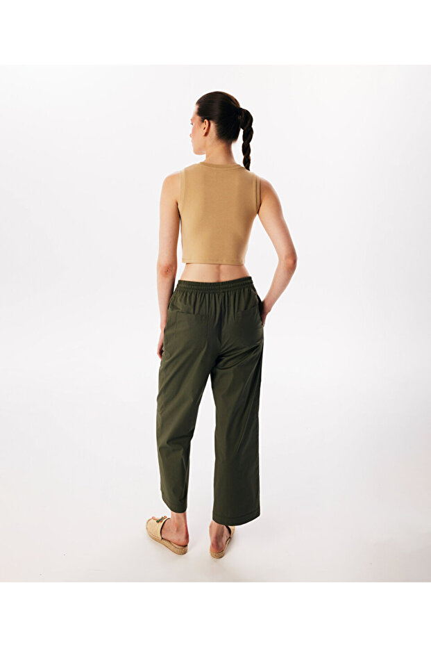 Beli elastik pantolon - 5