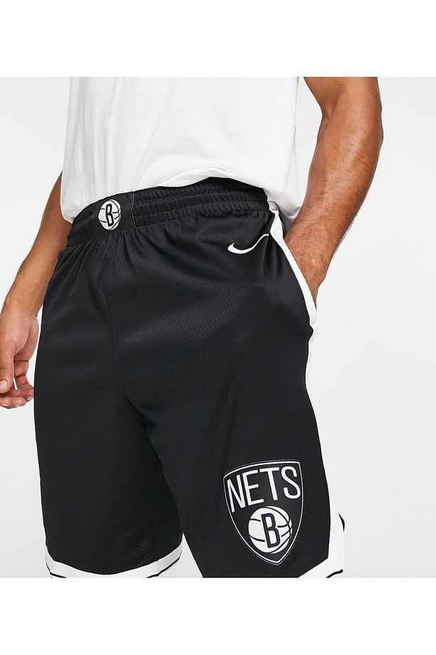 Brooklyn Nets NBA 18 Erkek Siyah Şort Şort - 6
