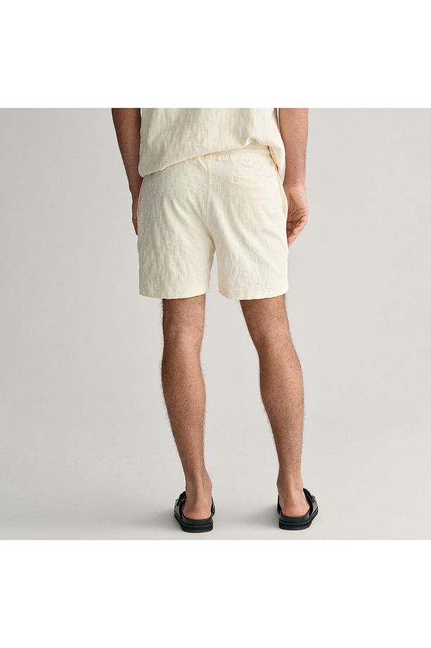 Erkek Krem Relaxed Fit Şort - 3