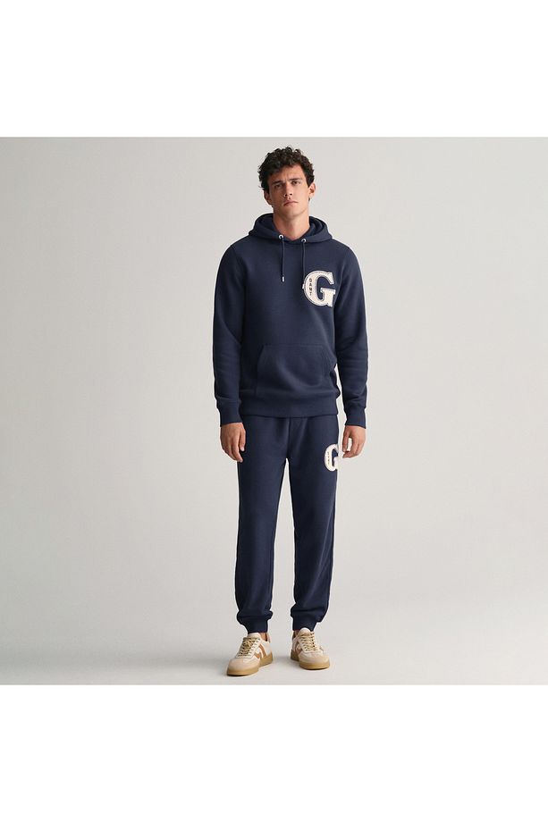 Erkek Lacivert Regular Fit Logolu Eşofman Altı - 1