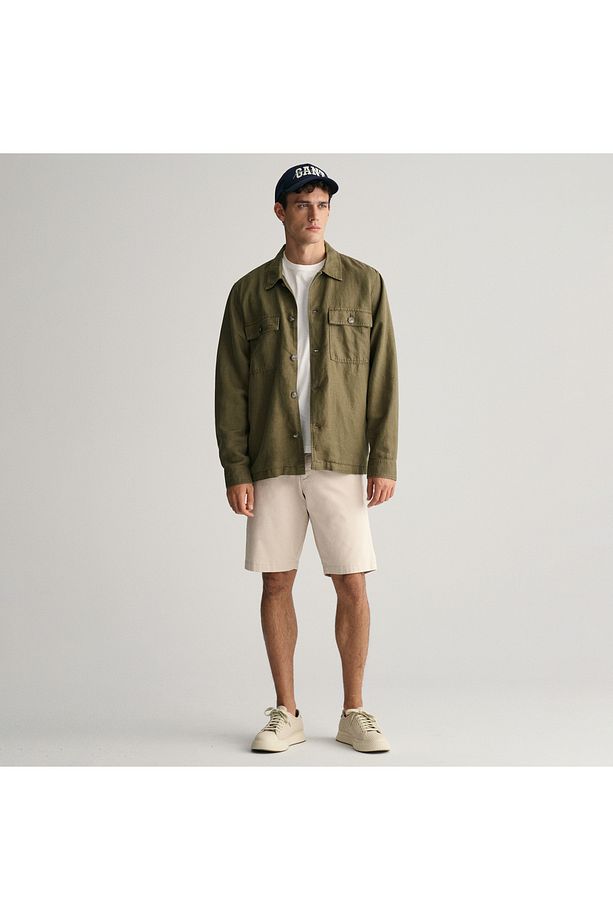 Erkek Krem Relaxed Fit Şort - 2