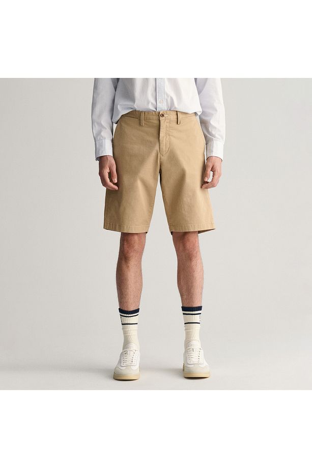 Erkek Bej Relaxed Fit Şort - 5
