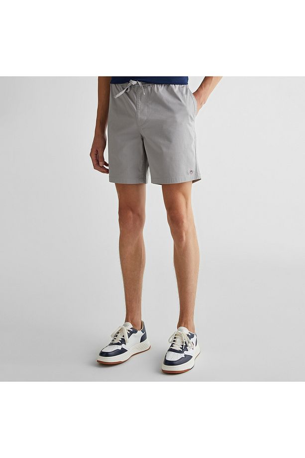 Erkek Gri Regular Fit Logolu Şort - 5