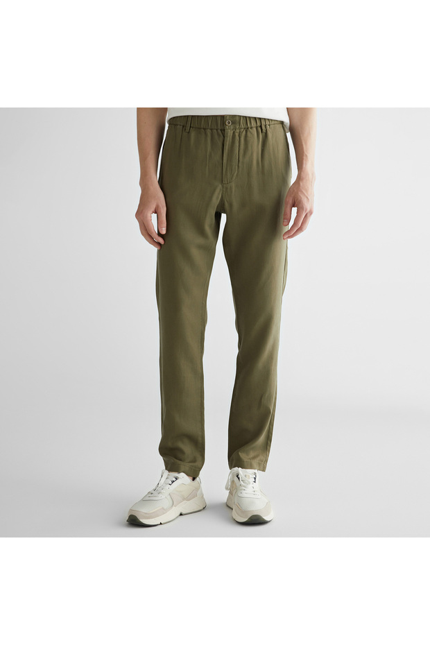 Erkek Yeşil Regular Fit Pantolon - 3