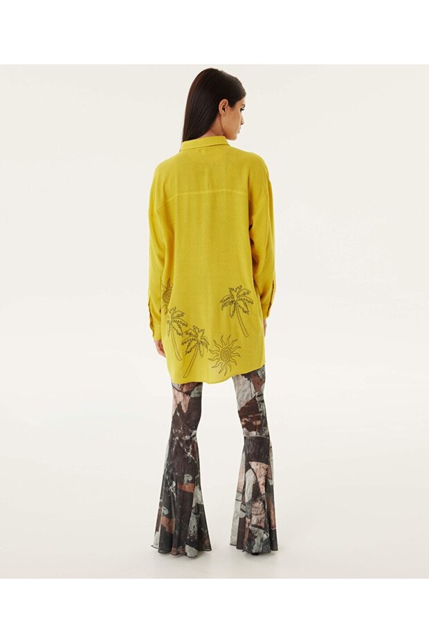 Nakışlı oversıze tunik - 6