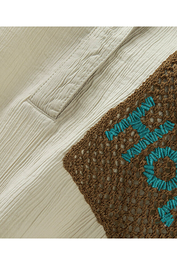 Kontrast cepli gömlek - 2