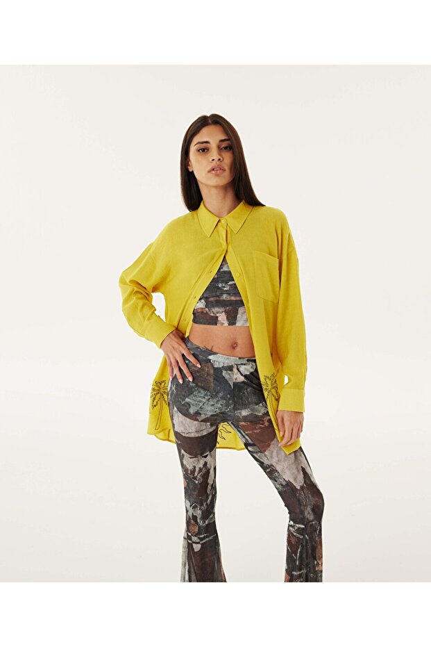 Nakışlı oversıze tunik - 1