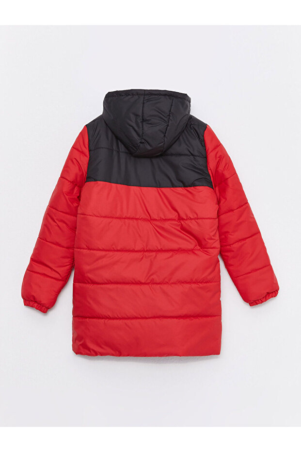 Lw - Hooded Color Block Boy's Puffer Jacket - 2