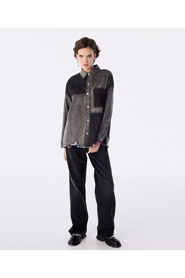 COLORBLOCK JEAN GÖMLEK - 2