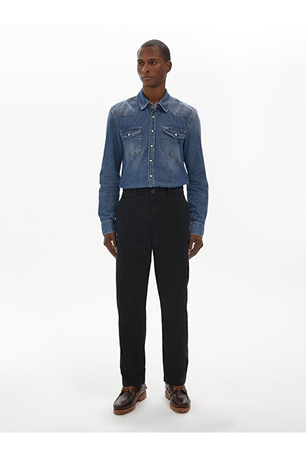 بنطلون أسود مريح - 1