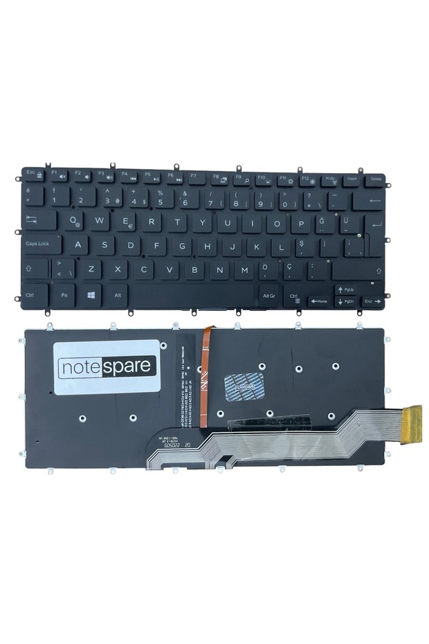 Dell ile Uyumlu Vostro 5471 FHDS55F81N Işıklı Klavye Siyah TR Büyük Enter Versiyon - 1