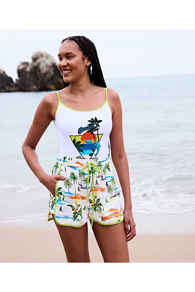 Görsel baskılı şort - 1