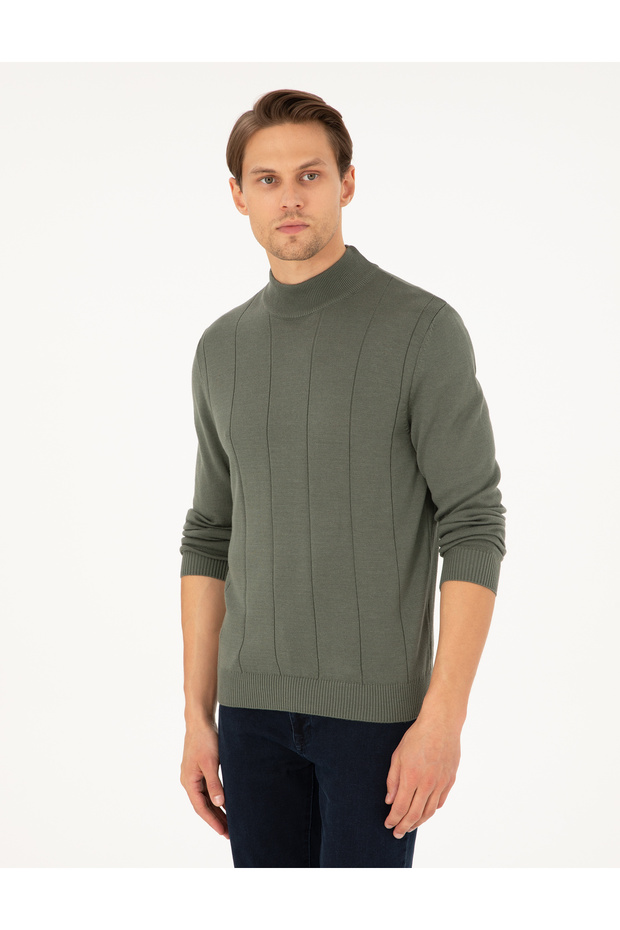Duman Slim Fit Half Turtleneck Sweater 50300460-Vr210