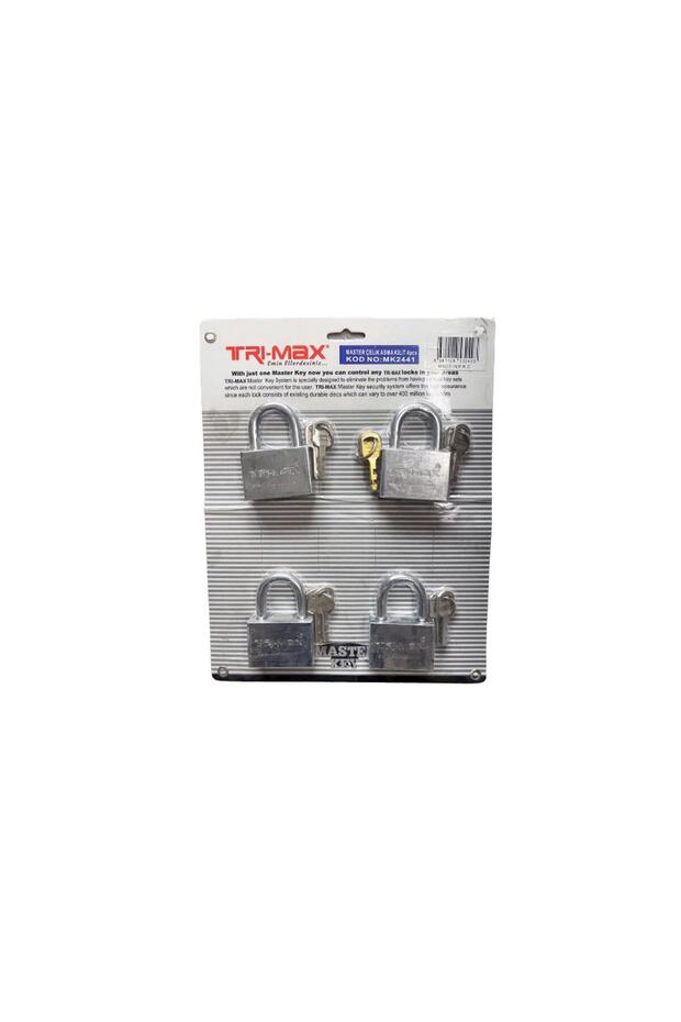 Trimax Master Çelik Asma Kilit 55 mm 4'lü Set MK2441 - 2