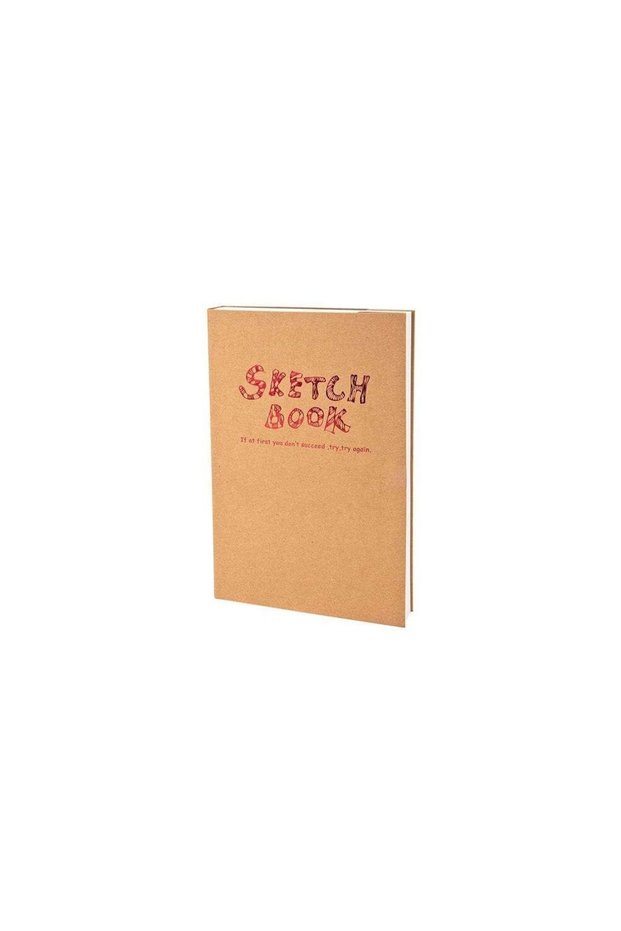 Lutart Sketch Book Stitched Kraft Cardboard Cover 100 Gr 120 Yp A4