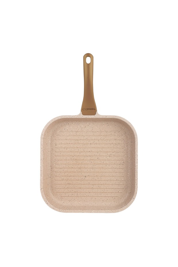 مقلاة شواء مربعة من فرو المنك مقاس 28 سم - 3